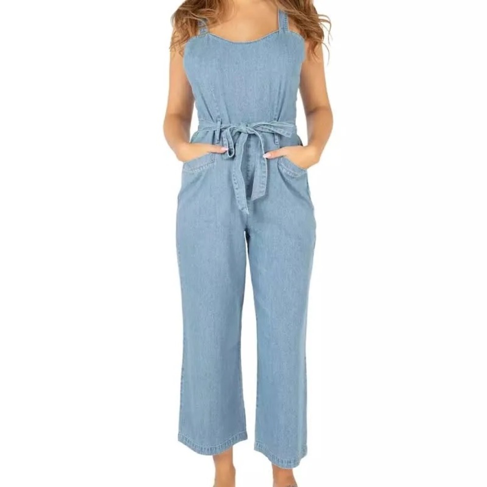 *NWT* Rewash belted denim jumper - M